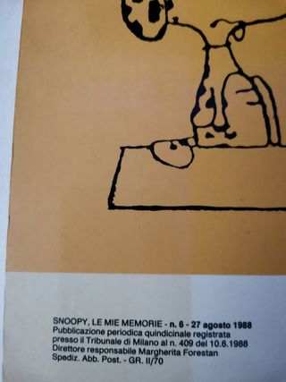 Libro Mondadori Snoopy raro perfetto 1988