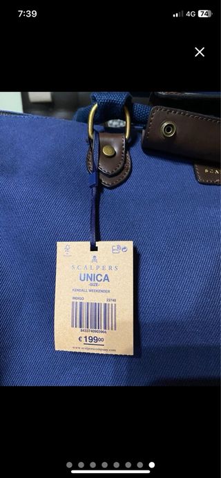 Bolsa de viaje Scalpers azul marino