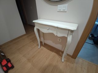 Consola recibidor blanca 80cm