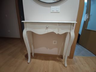 Consola recibidor blanca 80cm