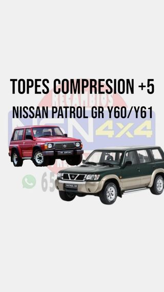 Topes compresión traseros +5 Nissan Patrol GR 