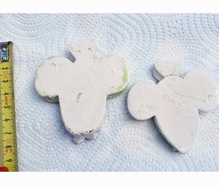 2 Adornos Abejas Porcelana Infantil