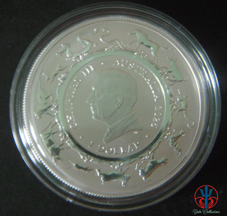 Australia ram year of the snake silver coin