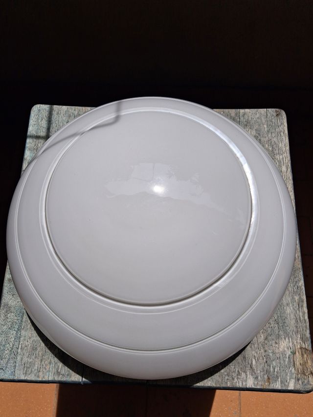 Plafoniera vetro Murano bianca