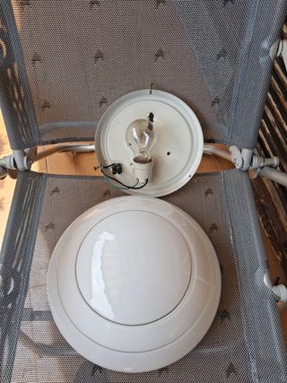 Plafoniera vetro Murano bianca