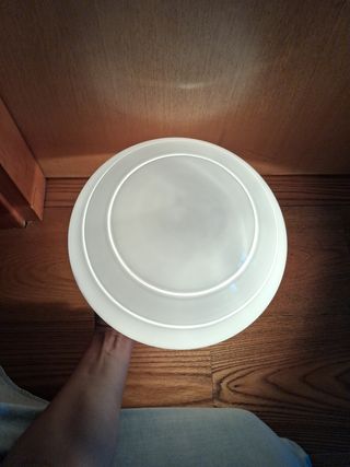 Plafoniera vetro Murano bianca