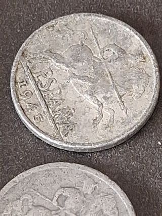 1.14 Lote 6mon 10cts España Francico Franco 1949