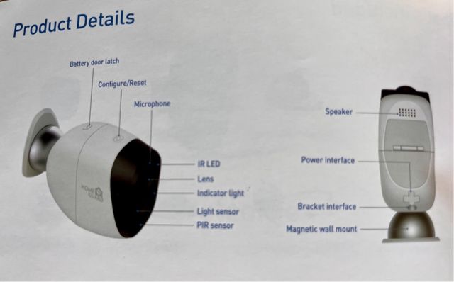 Cámara de vigilancia Homeguard Airview