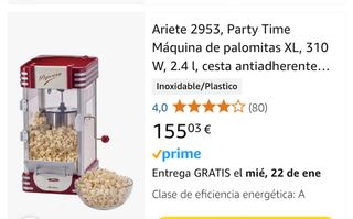Palomitera Ariete Retro