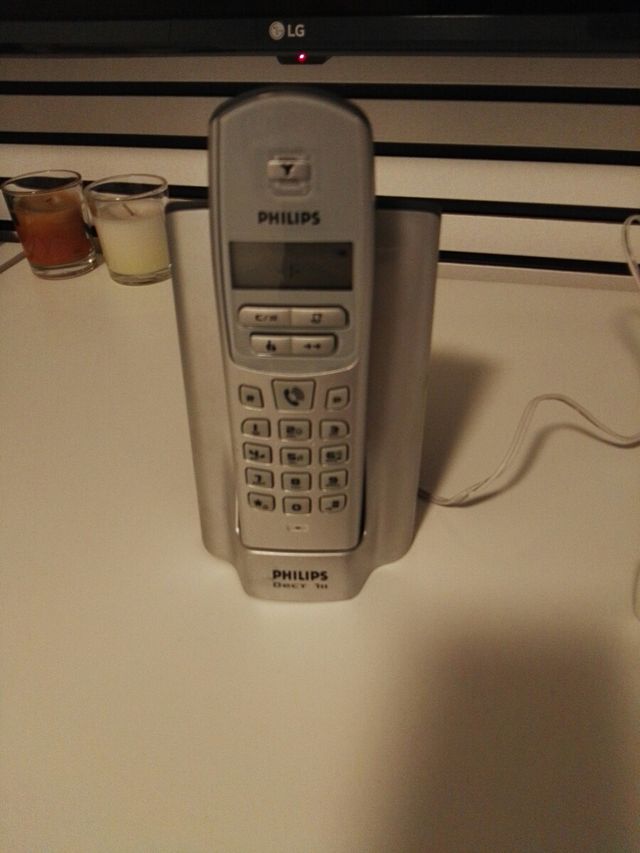 Teléfono Fijo Philips - Gris Plata