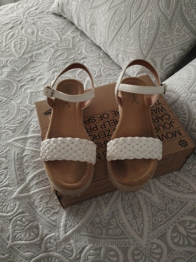Sandalias blancas niña - Nº 35