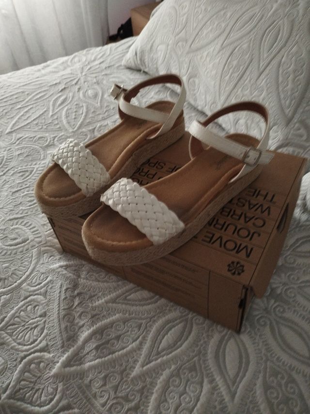 Sandalias blancas niña - Nº 35