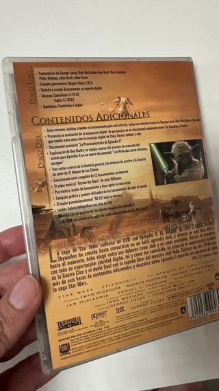 DVDs Star Wars I-III (Español)