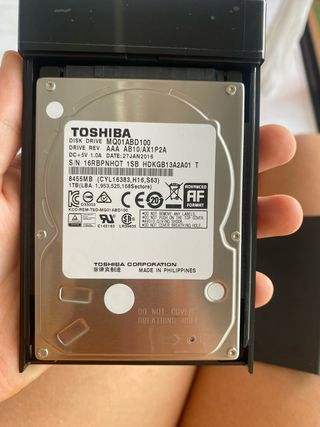 Disco duro Toshiba MQ01ABD100 con carcasa UGREEN