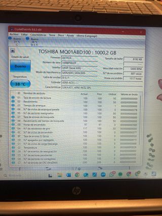 Disco duro Toshiba MQ01ABD100 con carcasa UGREEN