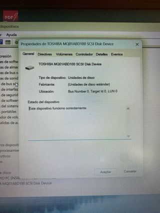 Disco duro Toshiba MQ01ABD100 con carcasa UGREEN