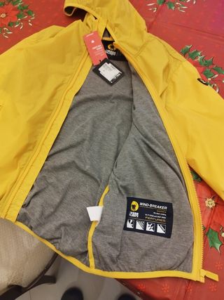 Giacca Gialla Windbreaker taglia 14 anni