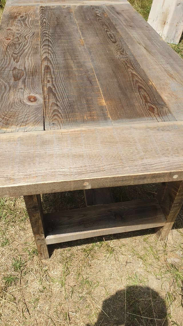 Mesa nueva rústica de madera maciza