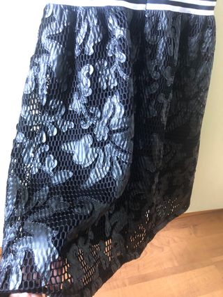 Abito nero e bianco donna