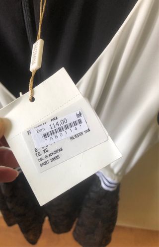 Abito nero e bianco donna