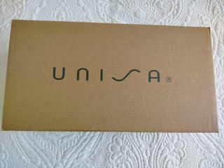 Sandalias Unisa platino y brillantes. Talla 37