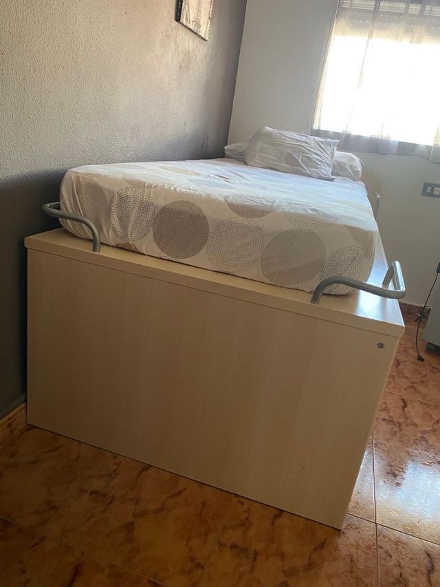 Cama nido 90 cm - beige/gris