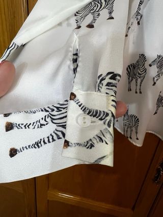 Camisa Zara estampado cebra
