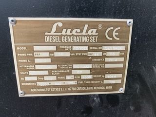 Generador diésel  LUCLA MODELO GLU-55-SR 50 kVA