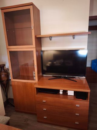 Mueble TV madera - salón
