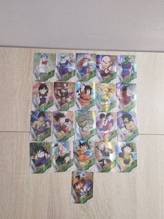21 cartas Sr Dragon Ball hero sin repetir