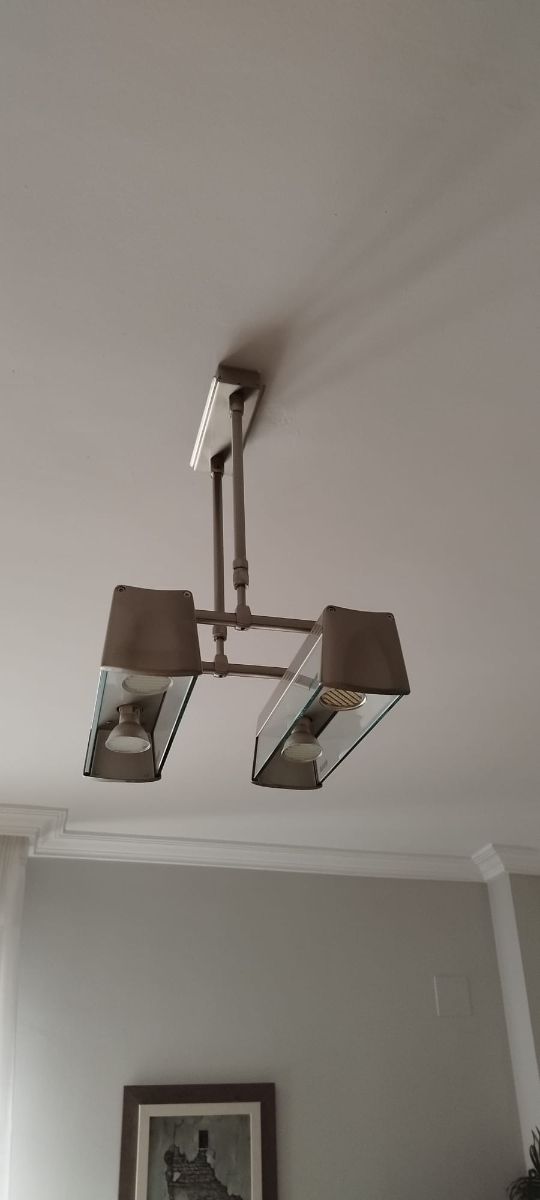 Lamparas modernas metal gris