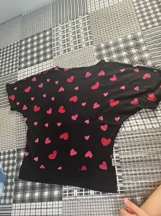 Camiseta Desigual niña corazones T6
