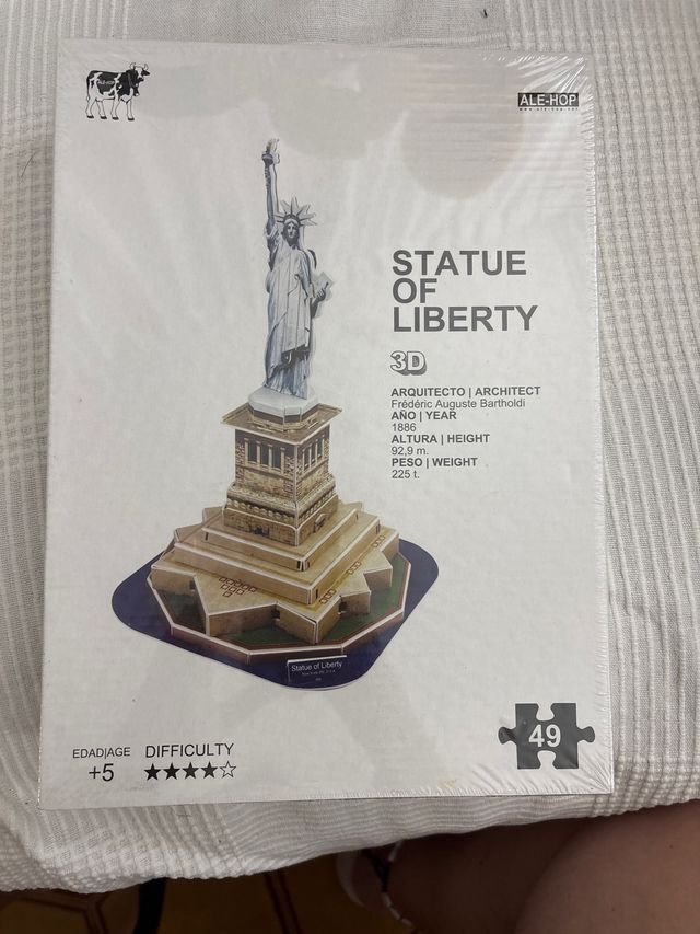 Puzzle 3D Estatua Libertad 49 piezas