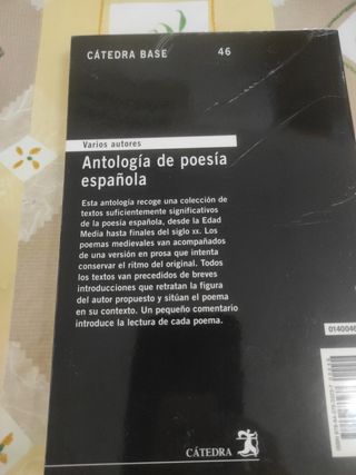Antología de poesía española: Adaptado plan 201...