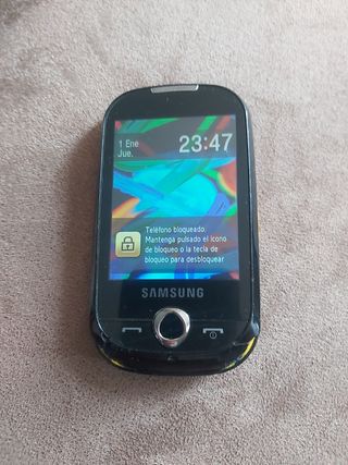 Samsung GT-S3650 - móvil negro y amarillo