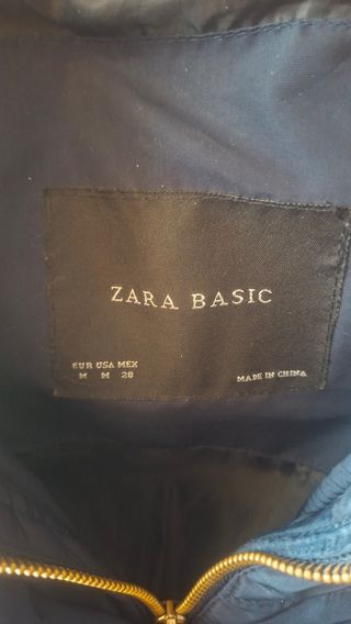 Chaqueta Zara Basic azul talla 5
