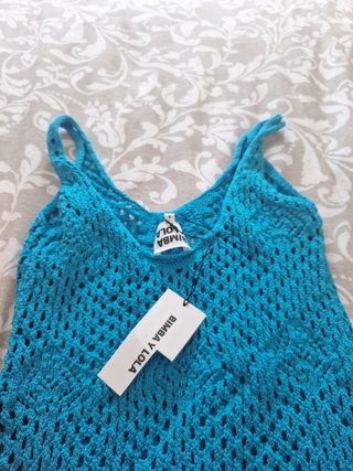 Vestidos Bimba y Lola - Naranja y Azul - Talla S