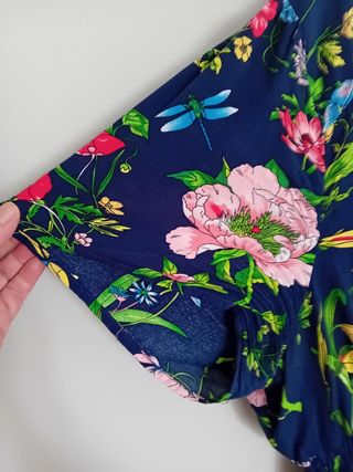 Vestido largo floral - Talla grande