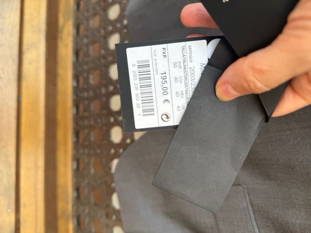 Traje massimo dutti fit 40  nuevo