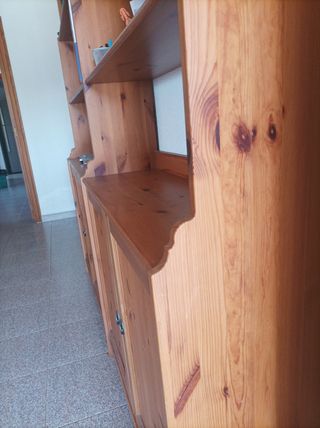 Librería estantería de madera maciza