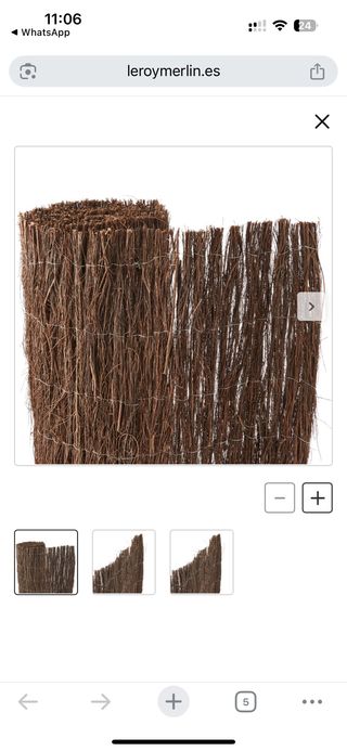 Cerca Brezo Marron Jardin 1x3 uso de un año