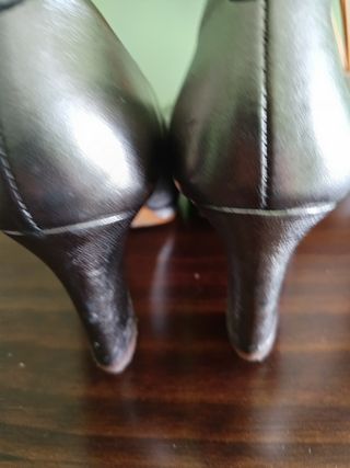 Zapatos tacón plata - Plataforma