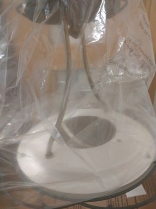 Lámpara techo vintage dorada gris