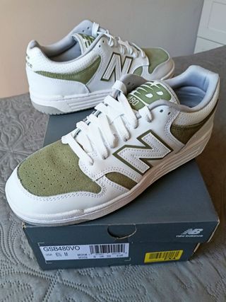 Zapatillas New Balance 480 talla 39 blanco/verde