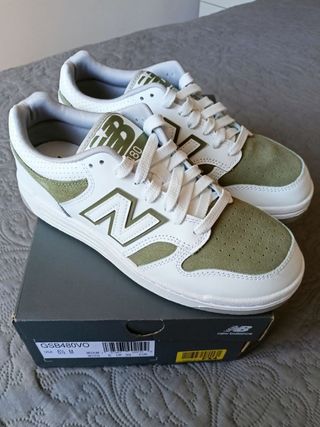 Zapatillas New Balance 480 talla 39 blanco/verde