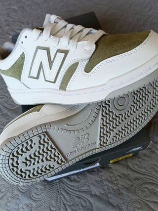 Zapatillas New Balance 480 talla 39 blanco/verde