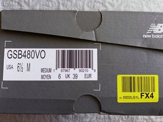 Zapatillas New Balance 480 talla 39 blanco/verde