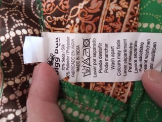 Vestido boho marrón-verde