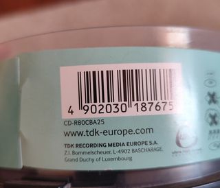 TDK CD-R80 700MB 80min (25 unidades)