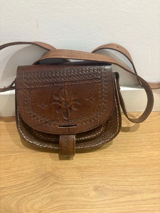 Bolso artesanal marroquí de cuero auténtico 🌟